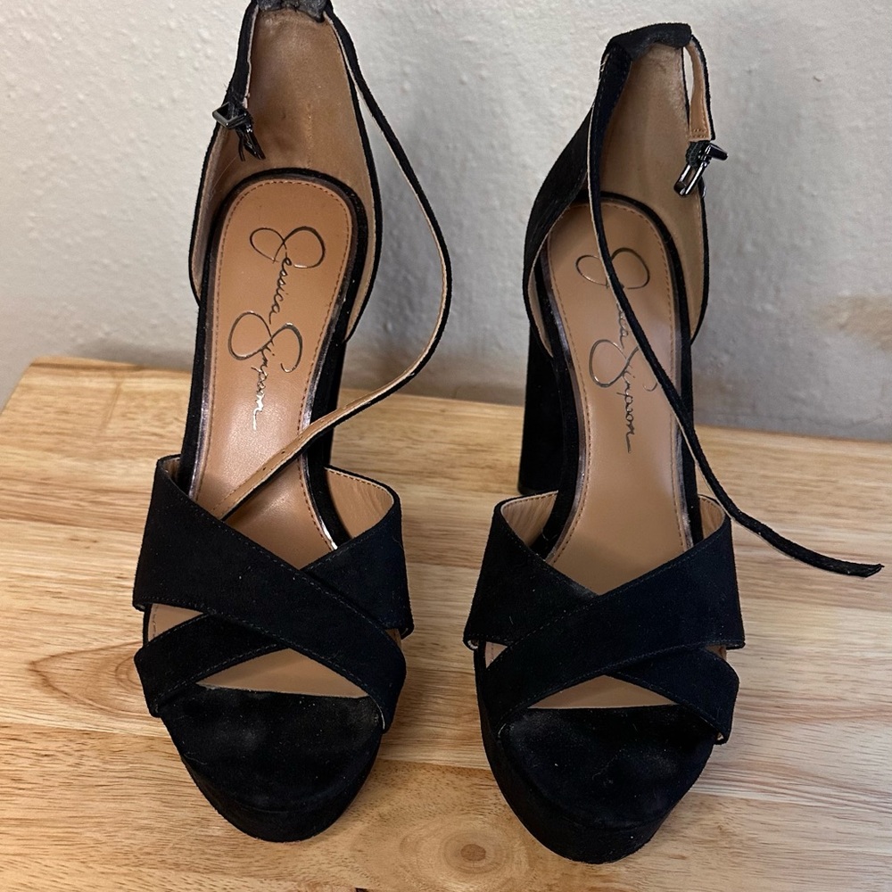 Jessica Simpson Irbella Platform Sandal, Women's Size 8 M, Black MSRP $130